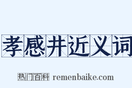 孝感井近义词是什么意思的图片